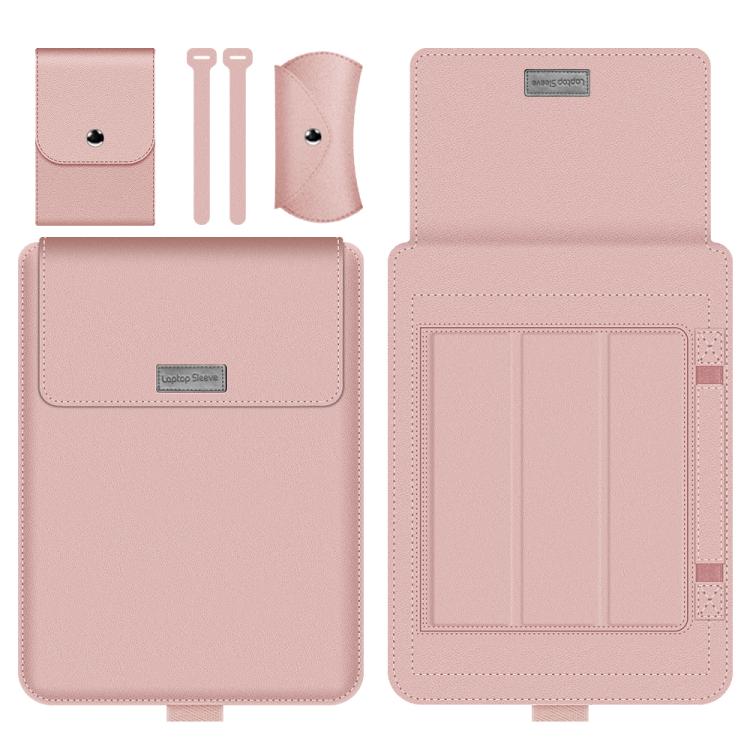 Sac de doublure 4 en 1 pour PC portable 15 pouces en cuir PU
