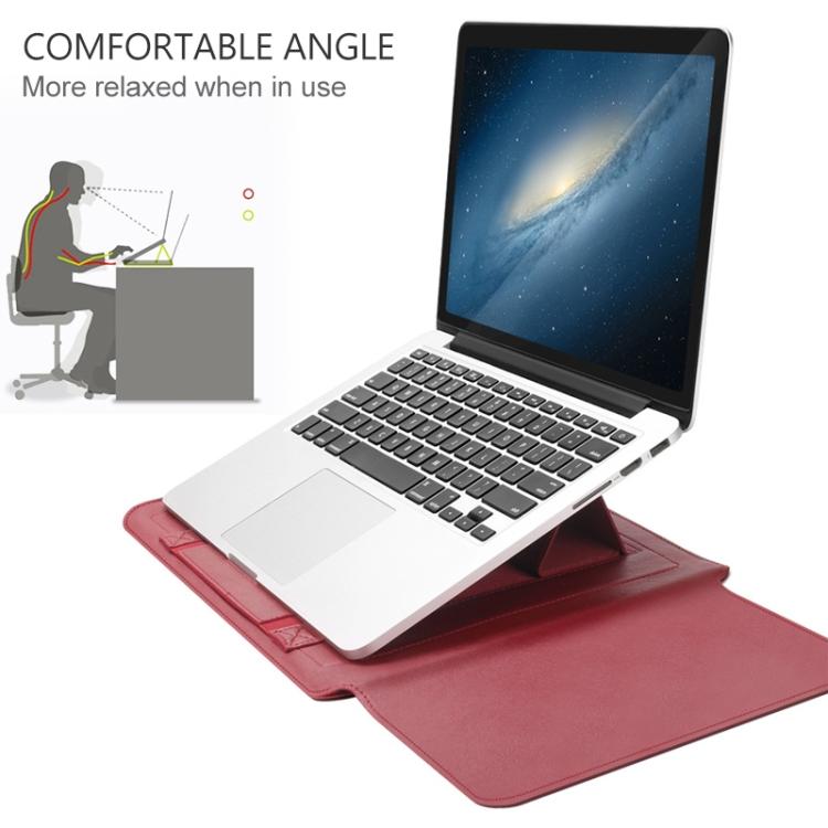 Sac de doublure 4 en 1 pour PC portable 15 pouces en cuir PU