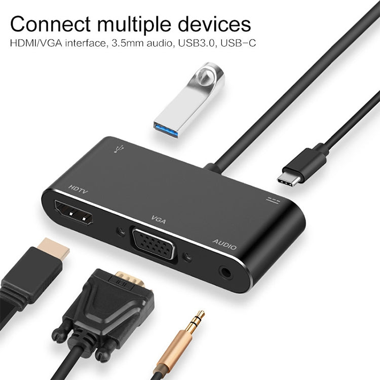 USB-C/Type-C to HDMI/VGA/USB 3.0/PD Converter