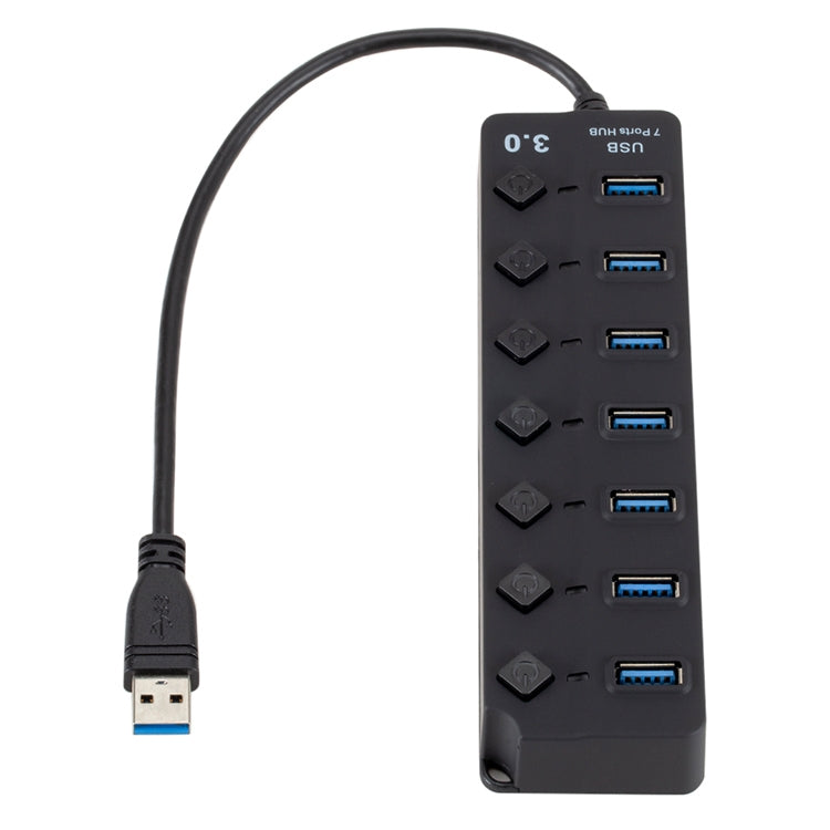 Hub USB 3.0 7 Ports avec Commutateur pour PC et Gaming