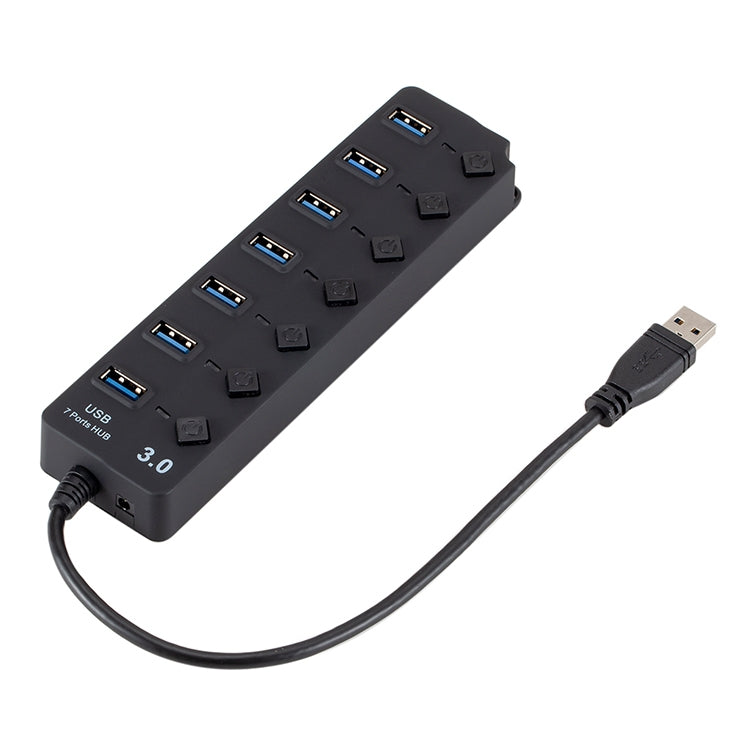 Hub USB 3.0 7 Ports avec Commutateur pour PC et Gaming