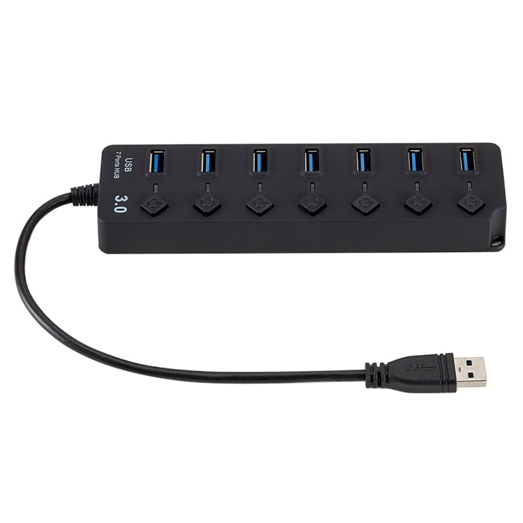 Hub USB 3.0 7 Ports avec Commutateur pour PC et Gaming