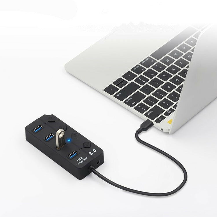 Hub USB 3.0 à 4 ports pour PC - Extension rapide et pratique