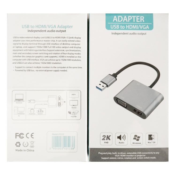 Convertisseur USB-C vers HDMI/VGA pour PC Gaming