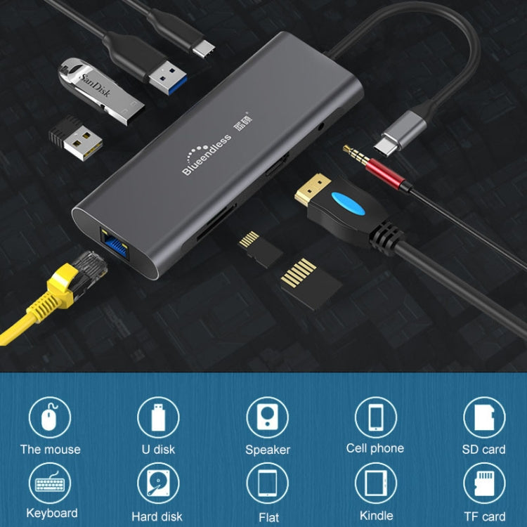Station d'extension 9 en 1 USB-C pour PC Gaming