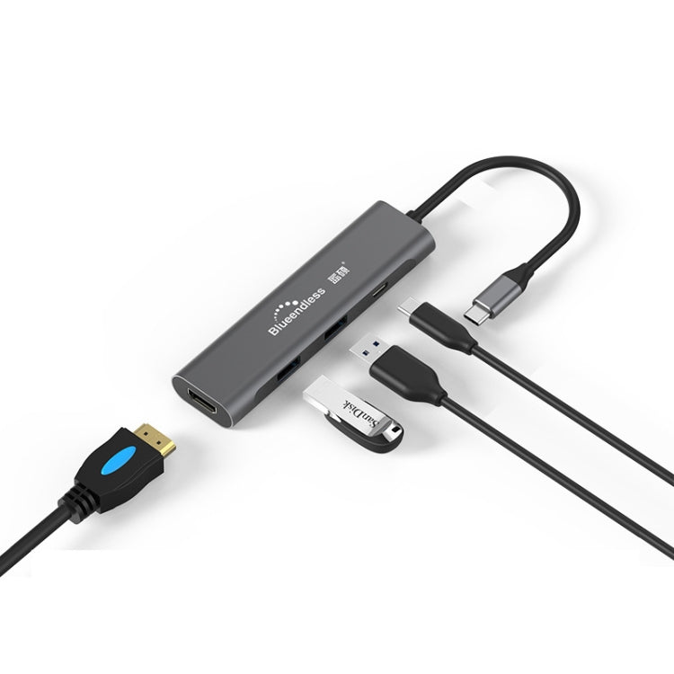 4-in-1 USB-C Hub with HDMI and PD for Gaming PCs