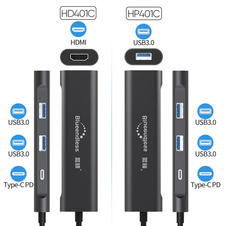 4-in-1 USB-C Hub with HDMI and PD for Gaming PCs