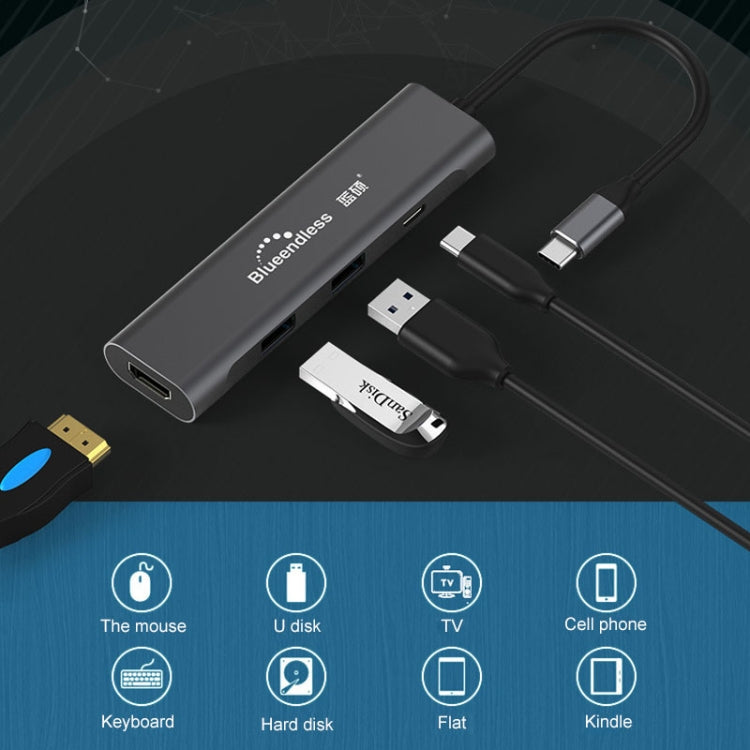 4-in-1 USB-C Hub with HDMI and PD for Gaming PCs
