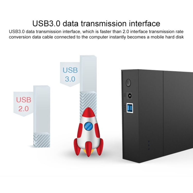 External USB 3.0 SSD Enclosure for PC - 2.5/3.5 inch