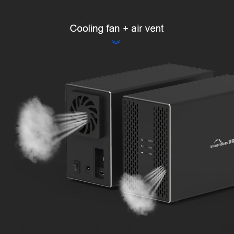 Boîtier Externe RAID 3,5" Type-C pour Disque Dur Gaming