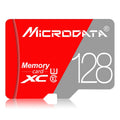 MICRODATA Carte mémoire TF(Micro SD) Classe 10 Rouge et Gris 128 Go, 128GB