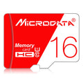 MICRODATA Carte mémoire TF(Micro SD) haute vitesse U1 rouge et blanc 16 Go, 16GB