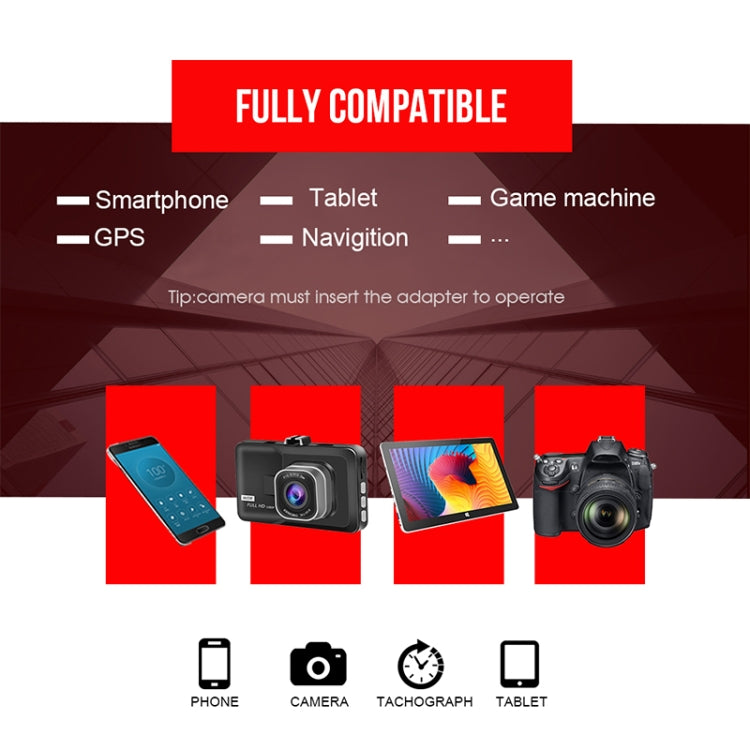 8GB Micro SD U1 Memory Card Red and Black for Gaming