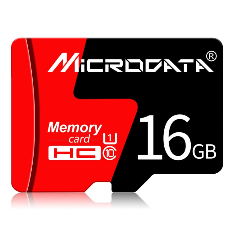 MICRODATA Carte mémoire U1 Rouge et Noir TF(Micro SD) 16 Go, 16GB