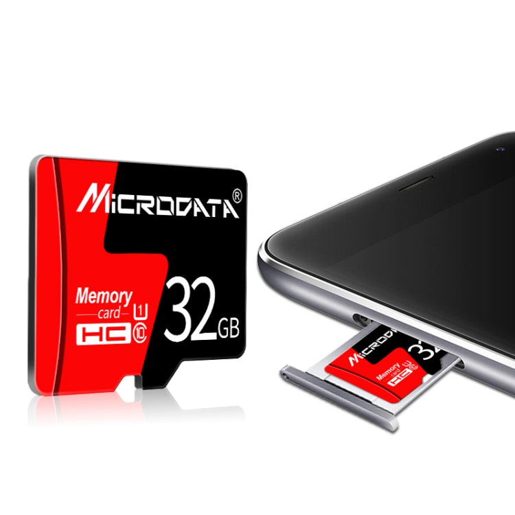 MICRODATA Carte mémoire U1 Rouge et Noir TF(Micro SD) 16 Go, 16GB