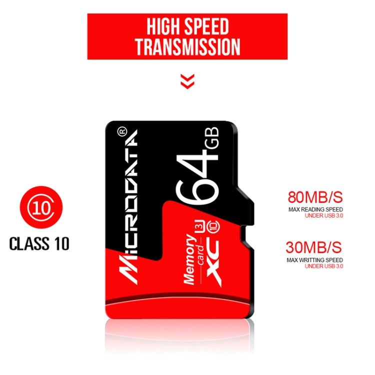 Carte mémoire U3 128 Go TF pour PC et gaming - Rouge et Noir
