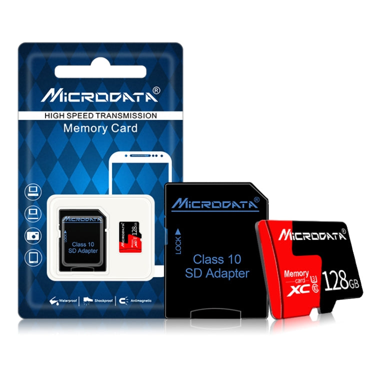 Carte mémoire U3 128 Go TF pour PC et gaming - Rouge et Noir