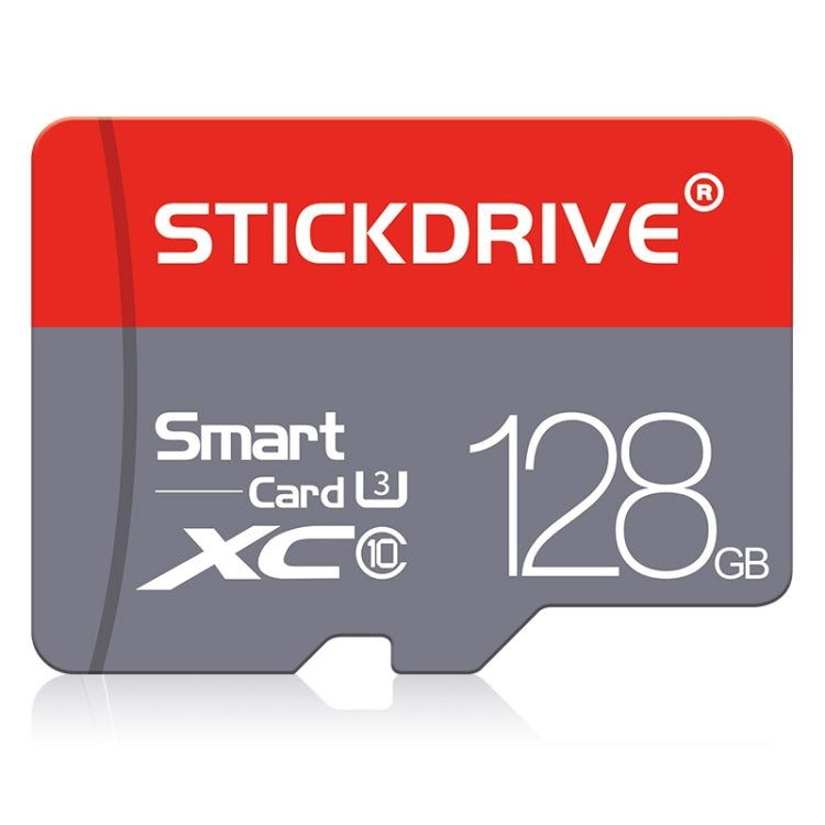 STICKDRIVE 128GB U3 Red and Grey TF (Micro SD) Memory Card, 128GB