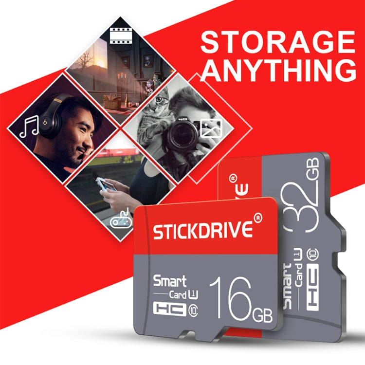 STICKDRIVE 128GB U3 Red and Grey TF (Micro SD) Memory Card, 128GB