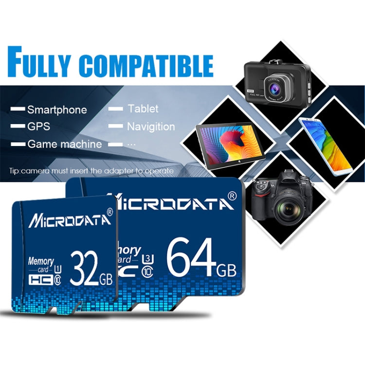 MICRODATA Carte mémoire U1 bleue TF (Micro SD) 16 Go, 16GB
