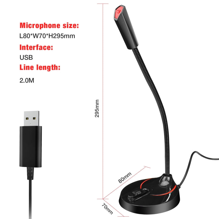 Microphone USB HXSJ F12 pour PC - Pliable et 360°