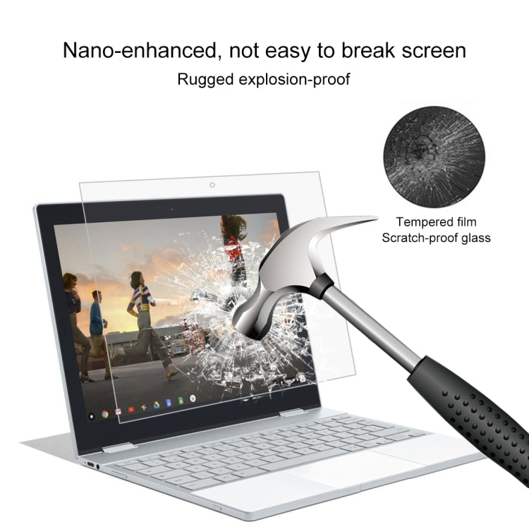 Film De Verre Trempé Plein Écran De Dureté De Surface De 0,4 Mm 9H Pour Google Pixelbook 12,3 Pouces, For Google Pixelbook 12.3 inch