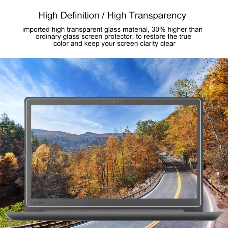 Full Screen Tempered Glass Film 9H Surface Hardness for Lenovo Ideapad 330 15.6 Inch, Lenovo 330