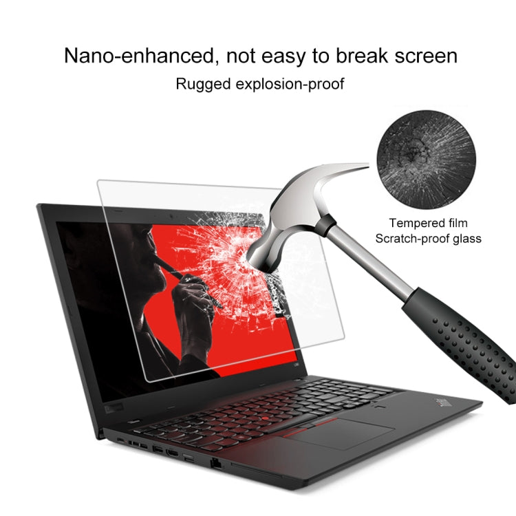 Full Screen Tempered Glass 9H Surface Hardness for Lenovo ThinkPad L580 15.6 Inch, Lenovo L580