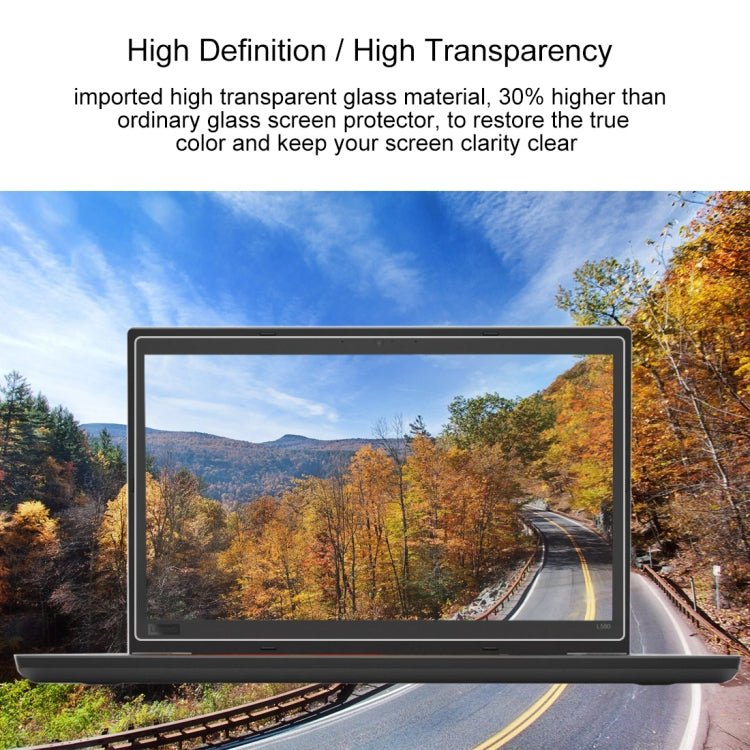 Full Screen Tempered Glass 9H Surface Hardness for Lenovo ThinkPad L580 15.6 Inch, Lenovo L580