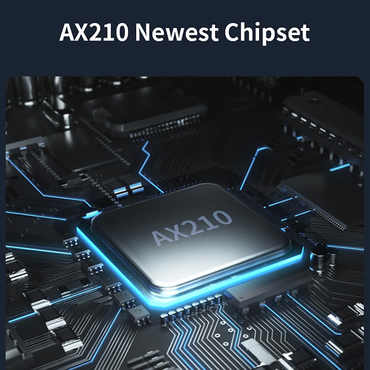 COMFAST CF-AX210 PLUS 5374Mbps Tri-bande + Bluetooth 5.2 Carte réseau sans fil WiFi6E PCI-E, CF-AX210 PLUS