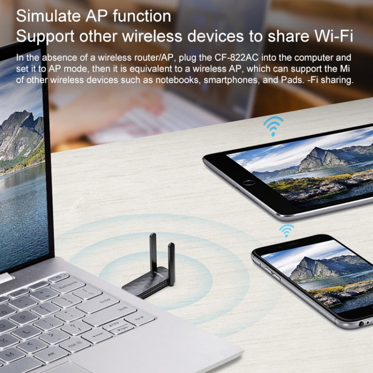 Adaptateur Wifi USB double bande 600 Mbps pour PC Gaming