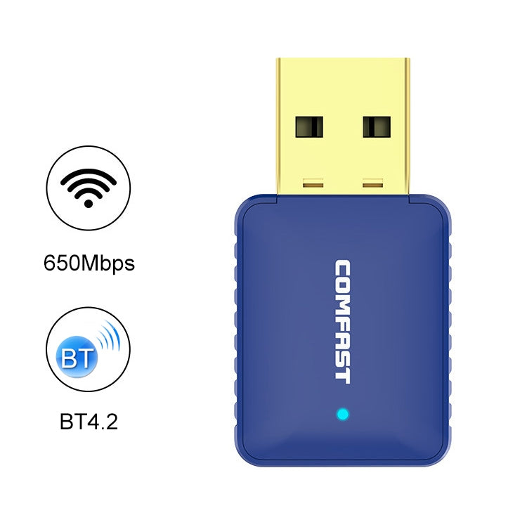 COMFAST CF-726B 650Mbps double bande Bluetooth Wifi USB adaptateur réseau récepteur, CF-726B