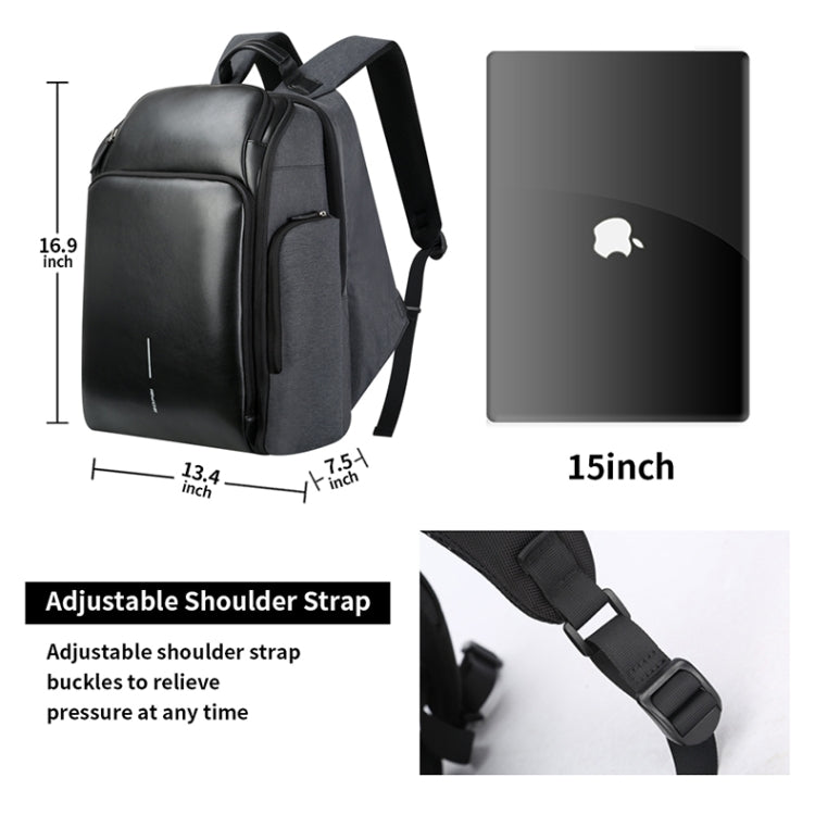 Sac à bandoulière gaming étanche avec port USB - Bopai