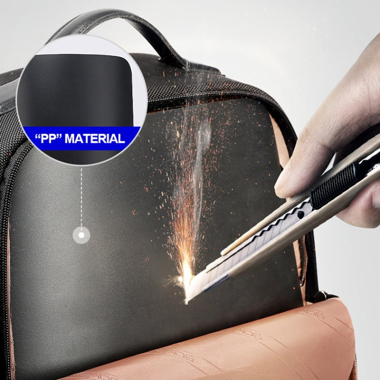 Bopai 751-006431 Sac à bandoulière double antivol étanche et de grande capacité, avec port de chargement USB, taille: 27x16,5x40 cm, 751-006431