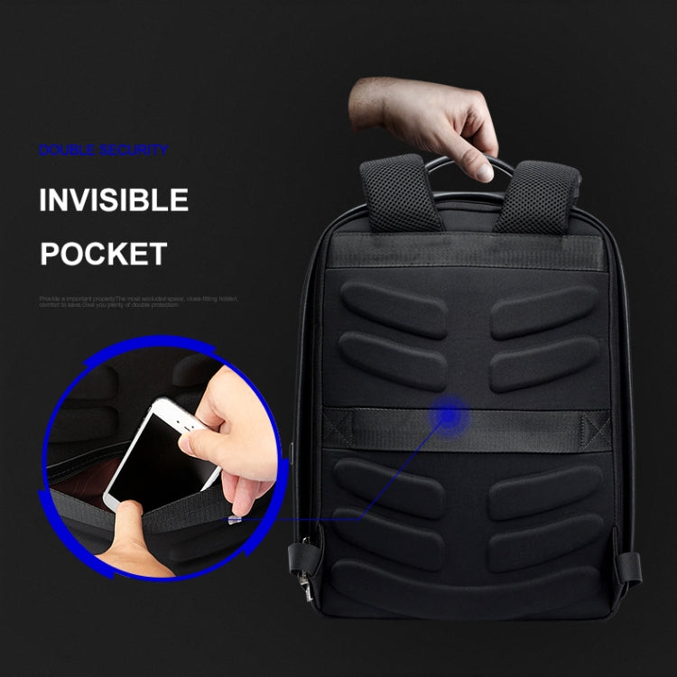 Bopai 751-006431 Sac à bandoulière double antivol étanche et de grande capacité, avec port de chargement USB, taille: 27x16,5x40 cm, 751-006431