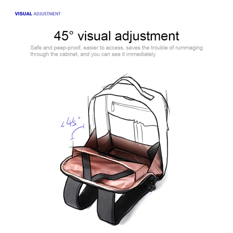 Bopai 751-006431 Sac à bandoulière double antivol étanche et de grande capacité, avec port de chargement USB, taille: 27x16,5x40 cm, 751-006431