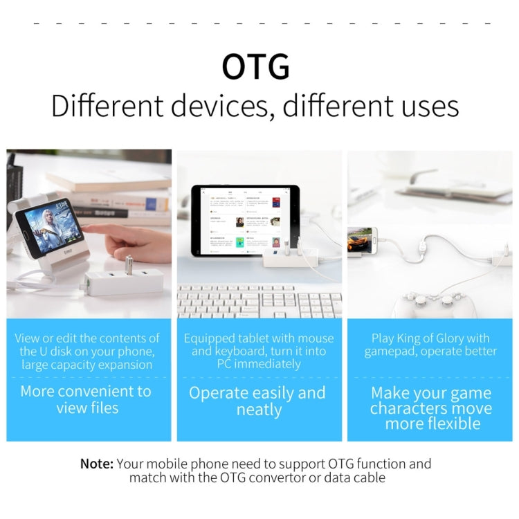 ORICO W5P-U3-30 4-Port USB 3.0 Desktop HUB with 30cm Micro USB Power Cable, W5P-U3-30 Black, W5P-U3-30 White