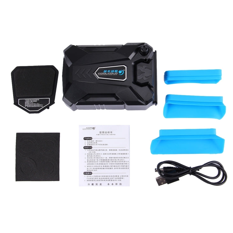 Ice Troll III Tapis de refroidissement pour ordinateur portable de jeu, ventilateur de refroidissement à extraction d'air silencieux, radiateur thermique Turbo avec câble USB approprié