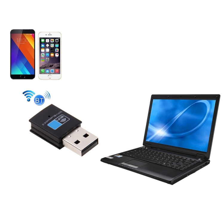 Adaptateur WiFi 2 en 1 USB pour gaming et Bluetooth 4.0