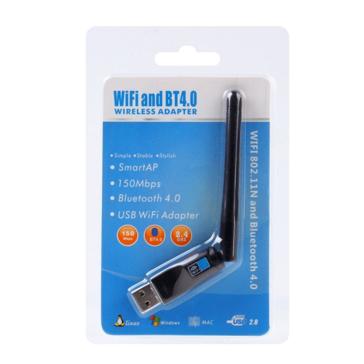 2-in-1 USB WiFi Bluetooth Adapter for Gaming PC