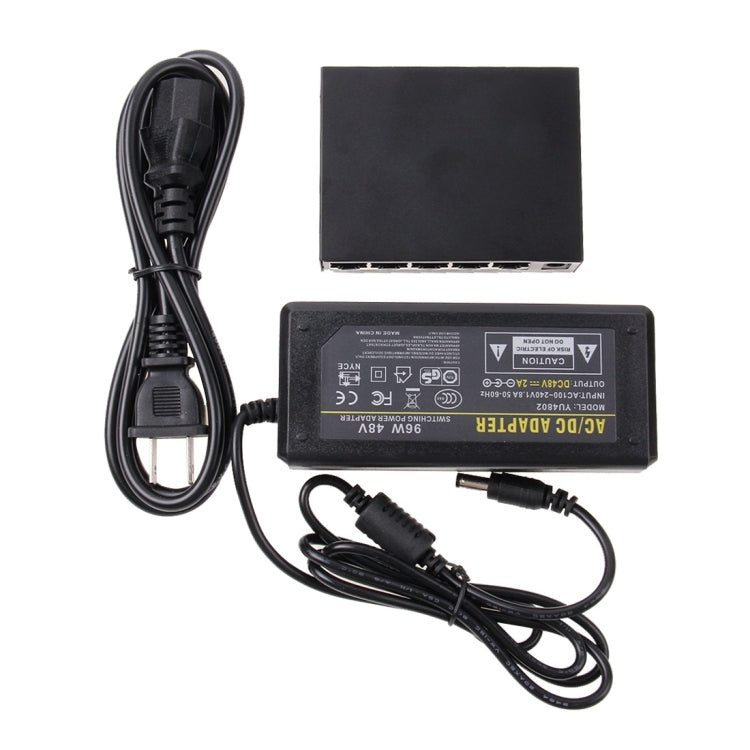 Commutateur POE 5 Ports pour PC et Caméras IP - Réseau