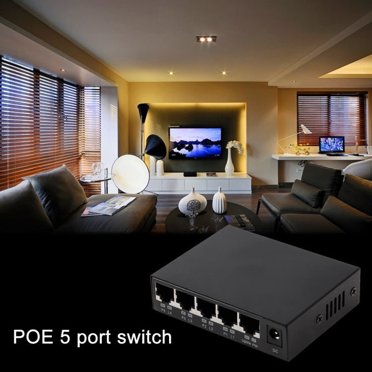 Commutateur POE 5 Ports pour PC et Caméras IP - Réseau