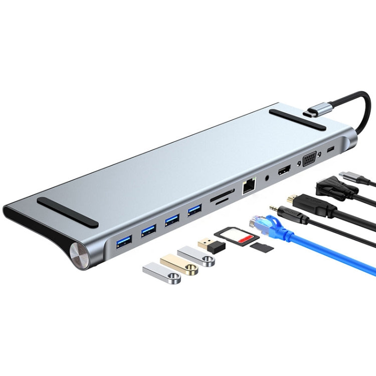 Station d'accueil USB-C 11 en 1 pour PC et gaming 4K