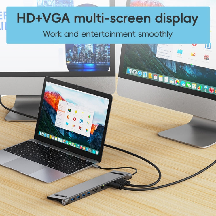 Station d'accueil USB-C 11 en 1 pour PC et gaming 4K