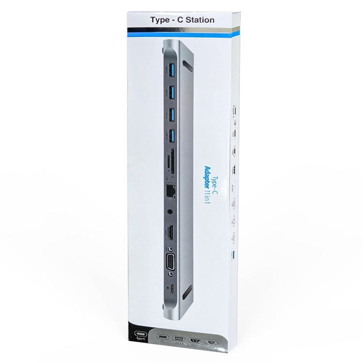 Station d'accueil USB-C 11 en 1 pour PC et gaming 4K