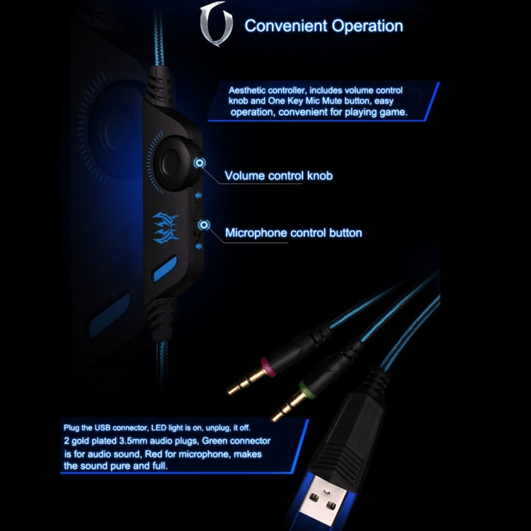 Casque Gaming KOTION EACH G2000 avec Micro et Basses Stéréo