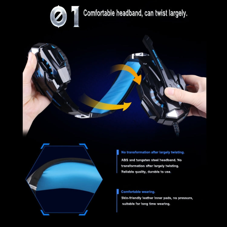 Casque Gaming KOTION EACH G9000 avec Micro et LED 3,5 mm