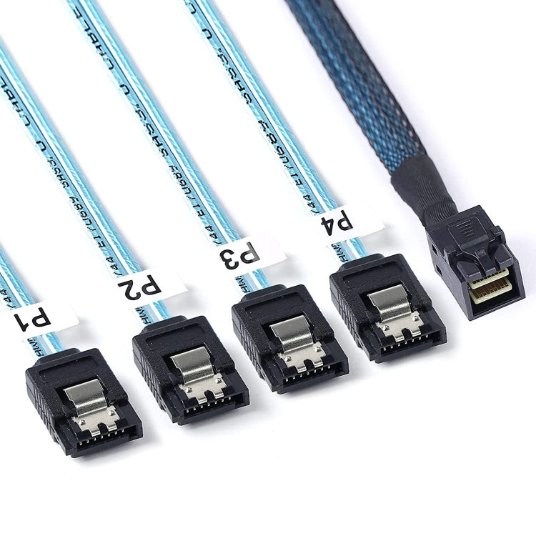Câble Mini SAS SFF-8643 vers SATA 1m pour serveur gaming