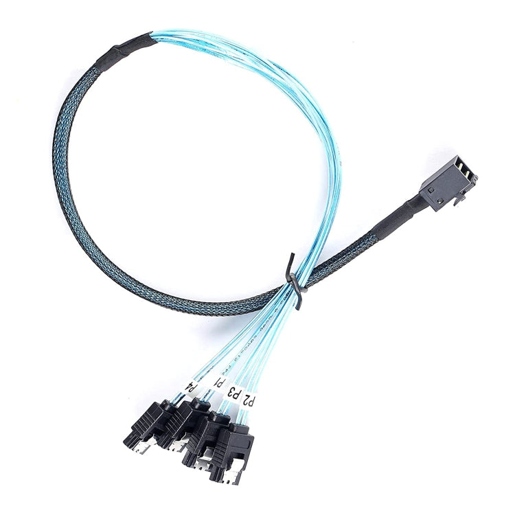 Câble Mini SAS SFF-8643 vers SATA 1m pour serveur gaming