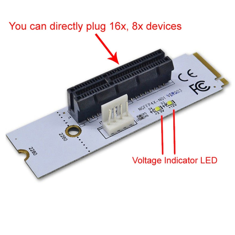 PCI-E Riser Adapter for M.2 NGFF Gaming Graphics Card